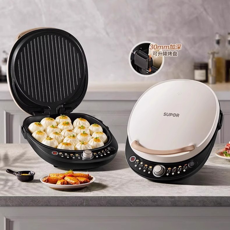 苏泊尔电饼铛家用双面加热烙饼煎饼锅加大加深电饼档多功能煎烤机